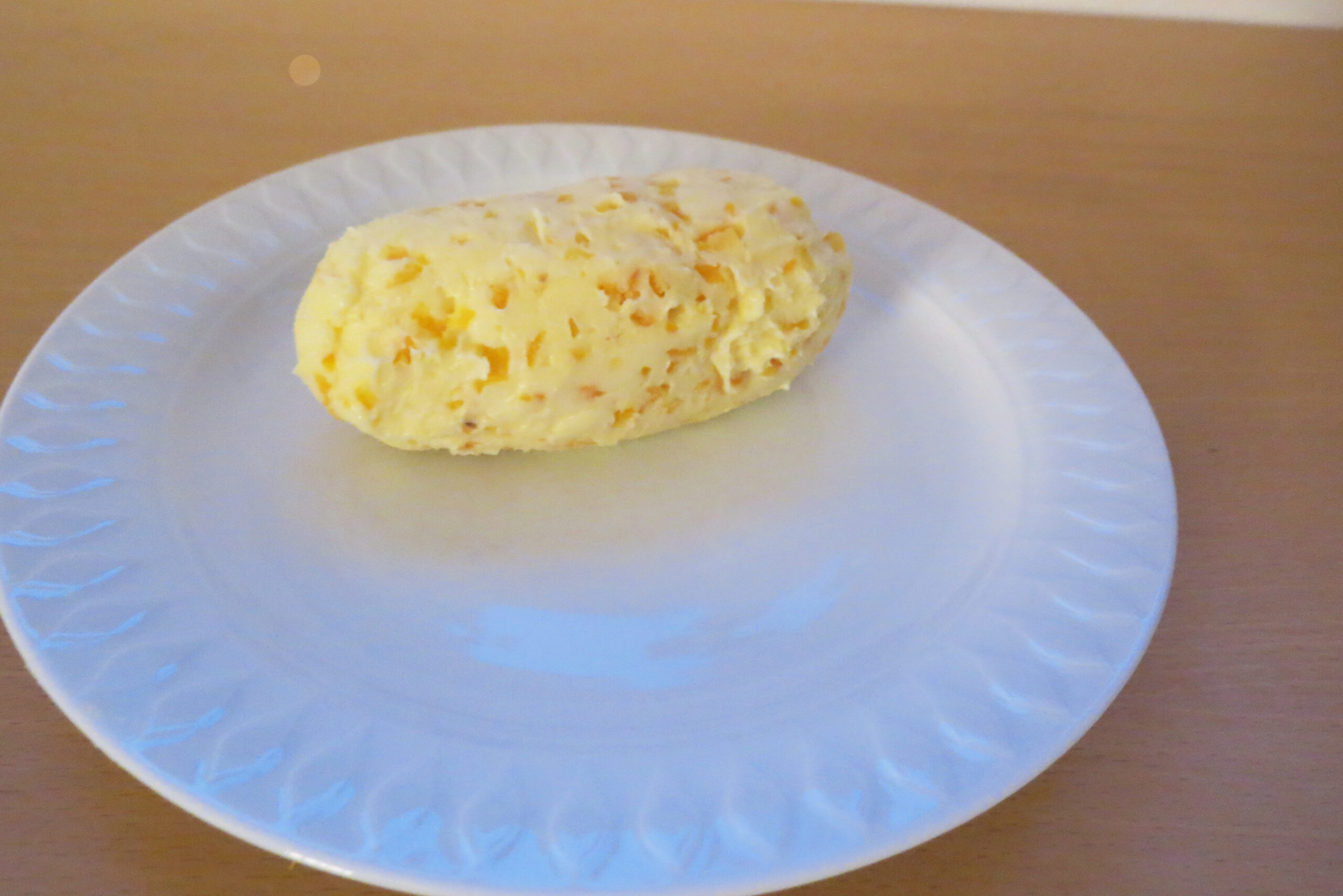 Homemade orange butter on a plate