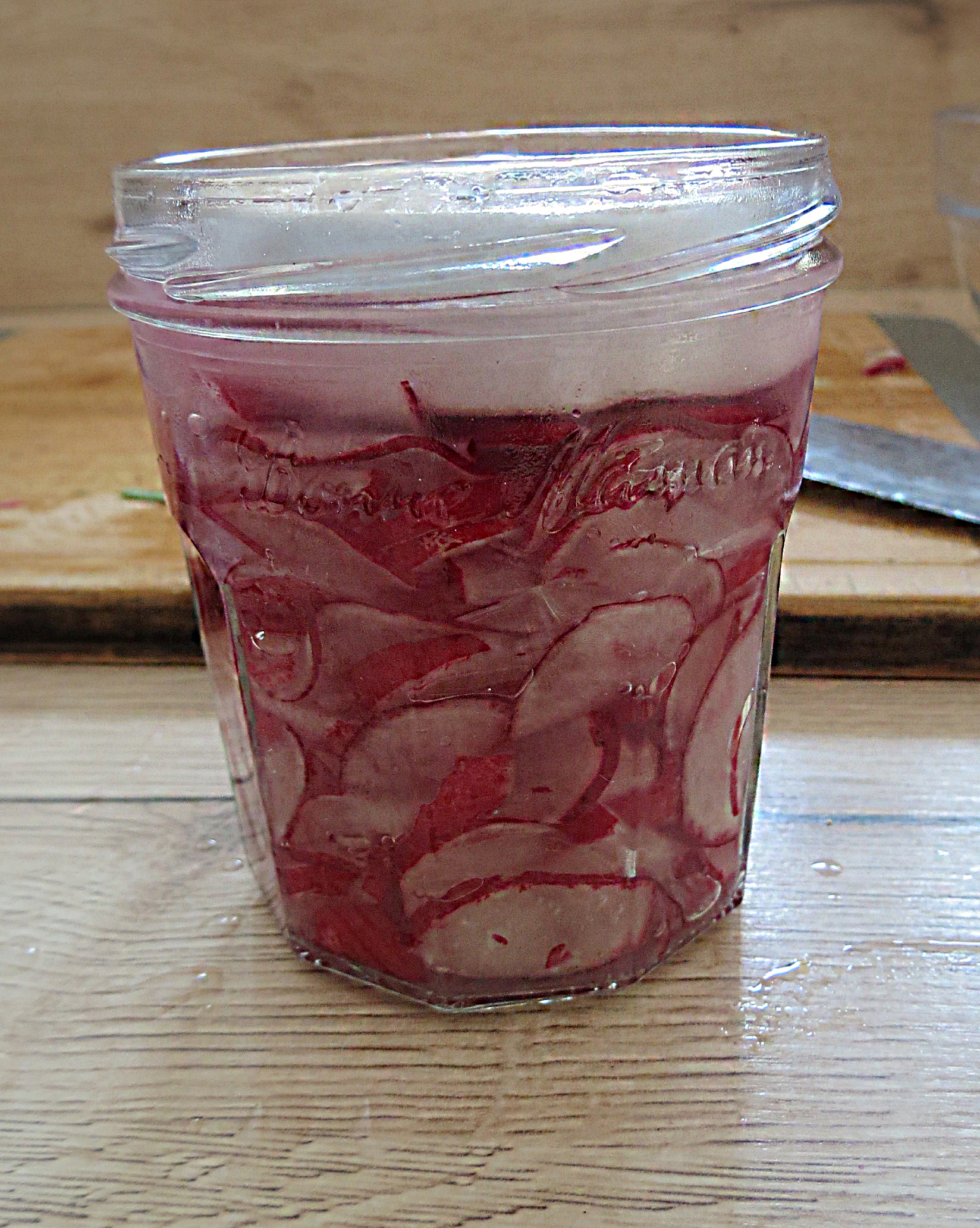 Fermented sliced radishes