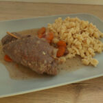 Beef rolls with spaetzle