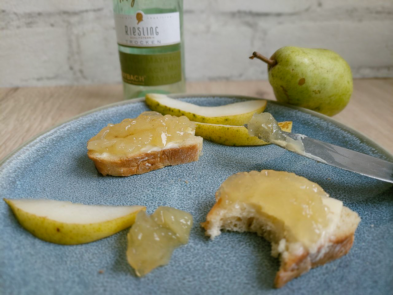 Pear jam with Riesling