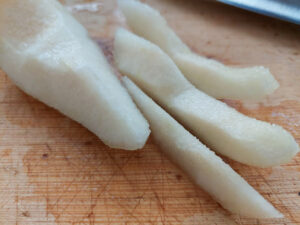 Pear slices