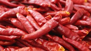 Dried red chillies