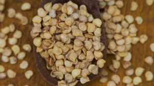 Harvested and dried seeds from pepper plants