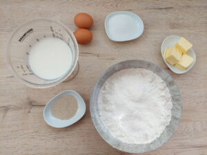 Ingredients for an enriched yeast dough