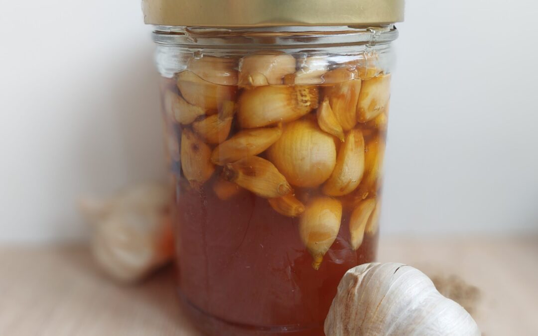 Fermented Garlic in Honey