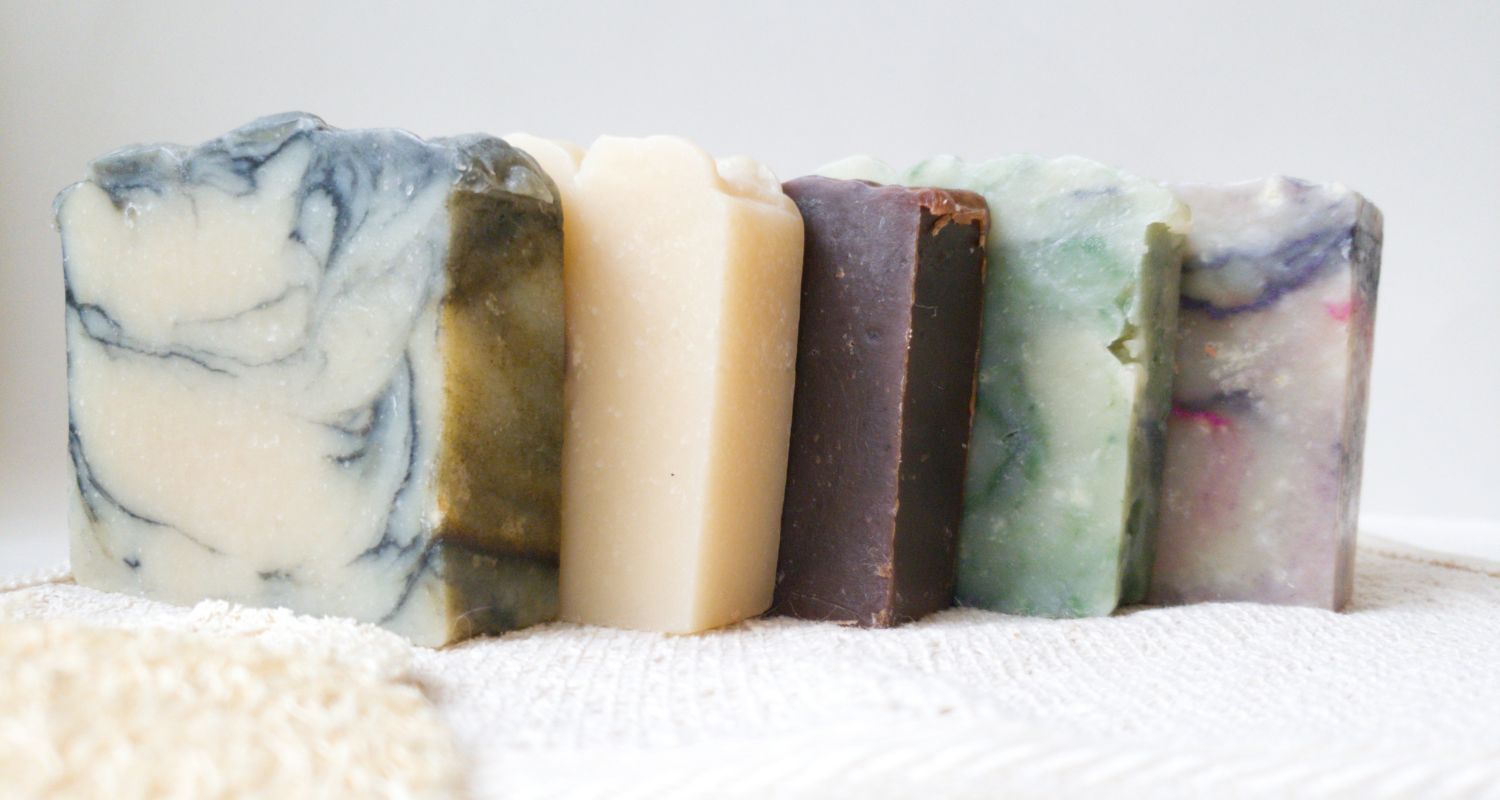 Soapmaking Differnent bars of soap